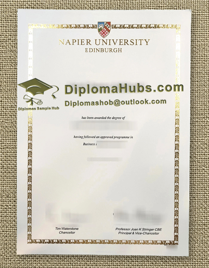 Edinburgh Napier University degree