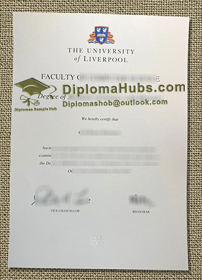 University of Liverpool Degree