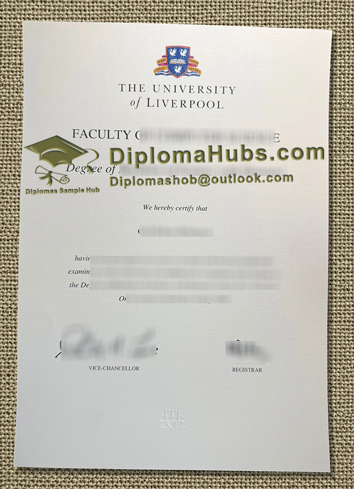 University of Liverpool Degree